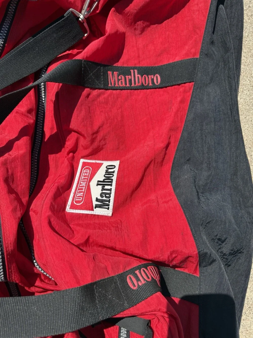 Vintage Marlboro Unlimited Gear - Rolling Travel Lg Duffel Bag - XL - 36